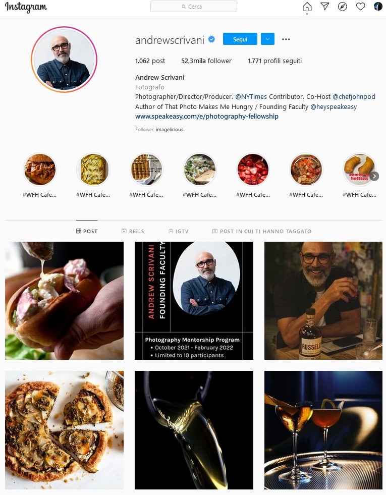 fotografo food Andrew Scrivani