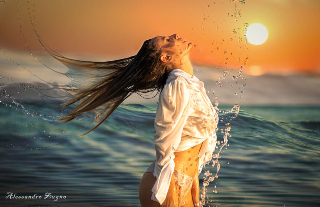 esempi pose fotografiche donne al mare