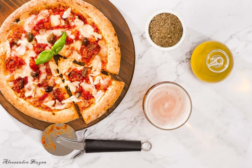 Servizio fotografico per ristorante pizza