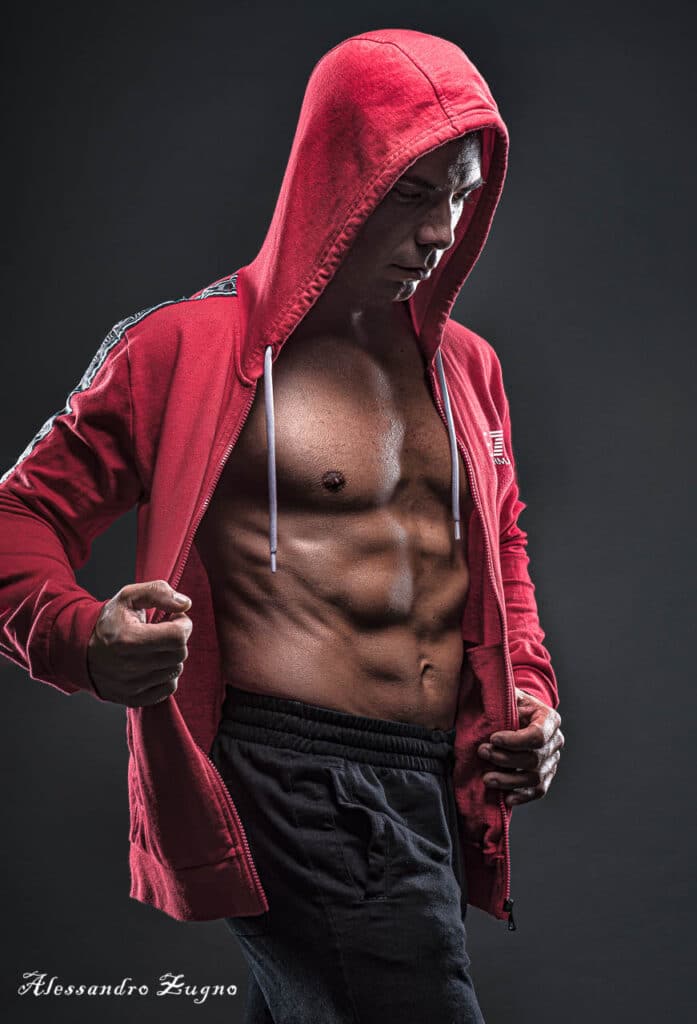 book fotografico di fitness uomo