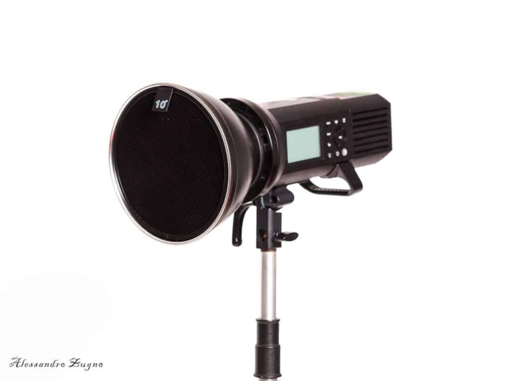 griglie per modificatori fotografici
