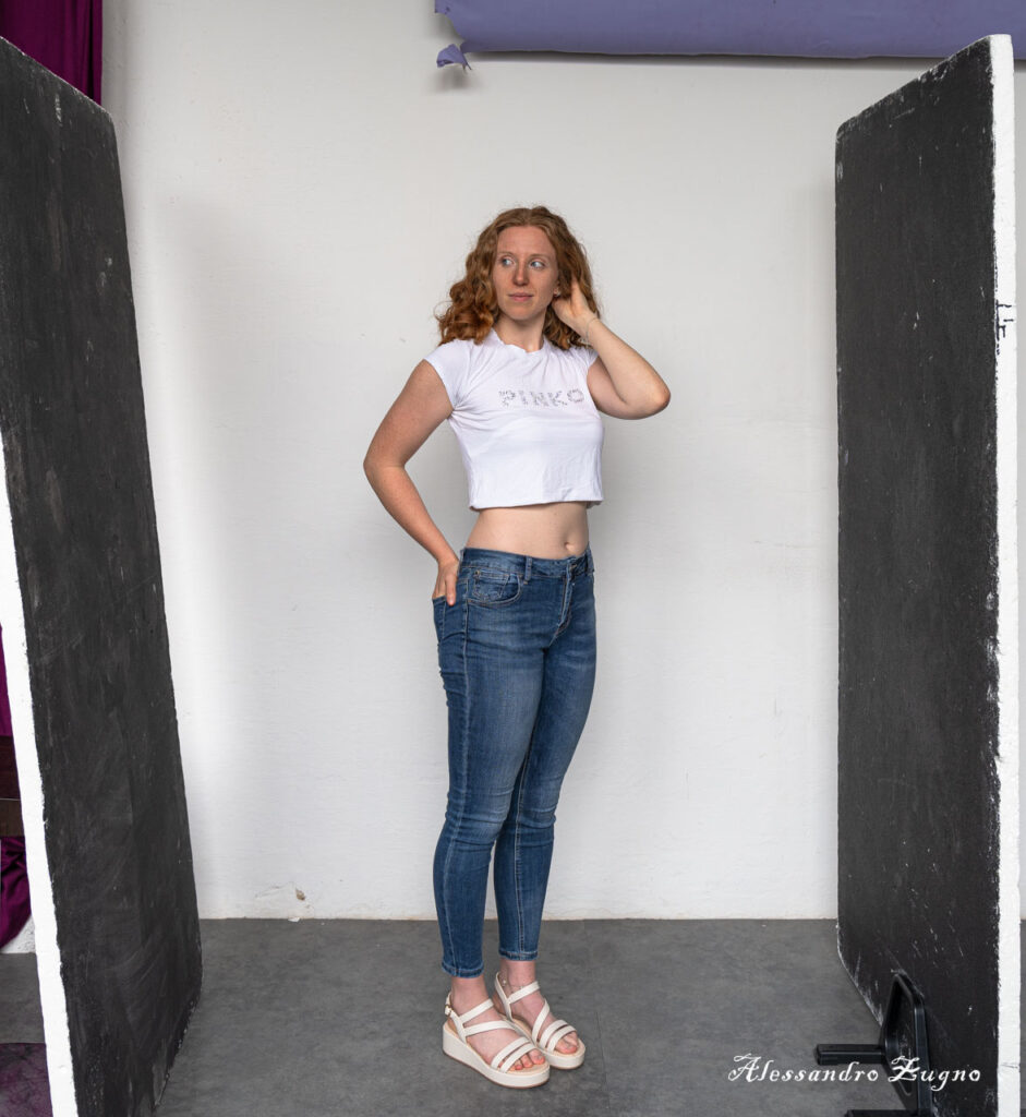ritratti in studio fotografico con luce naturale
