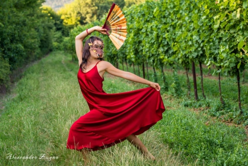 Foto danza nella natura