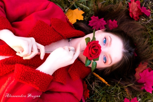 pose fotografiche donne con rose