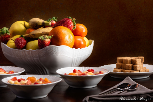 macedonia di frutta food foto
